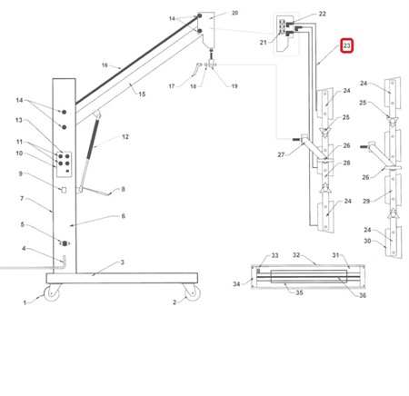 Cassette Cable Assembly C/W Plug
